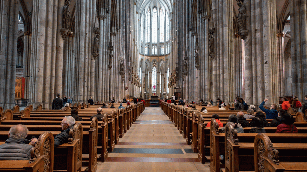 Cologne Cathedral Interior Germany.gif