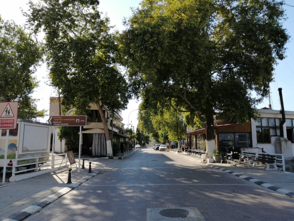 The Tree Lined Centre Of Kato Pyrgos.jpg